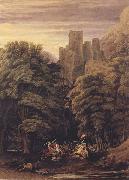 William Turner of Oxford A Scene in the vicinity of a Baronial Residence in the reign of Stephen (mk47) USA oil painting artist